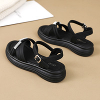 Sandales pour femmes, style designer, talons épais, été, nouvelle collection, confortables, semelles souples