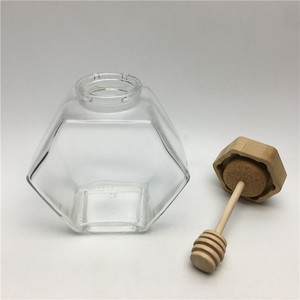 Lọ Thủy Tinh Mật Ong Hình Tổ Ong Với Thanh Gỗ 220Ml 380Ml - Product Image 3