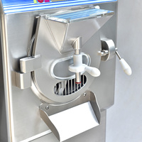 Máquina de Helados Kolice ETL, Máquina de Helados Italiana con Puerta y Bisagras de Acero Inoxidable Reforzado, 9-11 Galones/hora