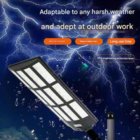 Lampe solaire LED pour éclairage public, usage domestique, extérieur, étanche, jardin, indice de protection IP67, lampe en ABS, capteur de mouvement humain, lampe solaire pour éclairage public pour les autoroutes