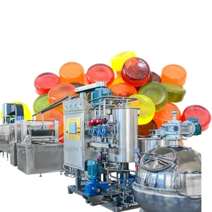 SIEN Hot Sale 304 Stainless Steel Full Automatic Multifunction Hard Soft Jelly Lollipop Gummy Candy Making Machine