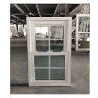 Fenêtre coulissante en PVC UPVC personnalisée Cadre en PVC Isolation thermique Fenêtre à guillotine à économie d'énergie pour usage résidentiel