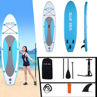 Planche de SUP gonflable rapide en matériau Drop Stitch pour sports nautiques, pliable, idéale pour le yoga - Grande Vente