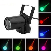 Mini projecteur de scène LED RGBW DMX512 IP20 avec CRI Ra80, effet boule miroir, spot orientable, intensité variable, durée de vie de 50 000 heures