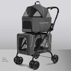 2 couches 4 roues détachables Voyage amovible Pet <span class=keywords><strong>Dog</strong></span> Trolley bag wholesale portable pet cat Stroller pet carrier - Product Image 2
