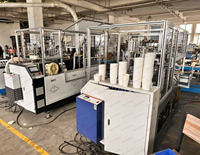 Máquina de Vasos de Papel de Alta Velocidad, Máquina Automática para Hacer Vasos de Papel Corrugado de Doble Pared, Máquina de Vasos de Café Desechables