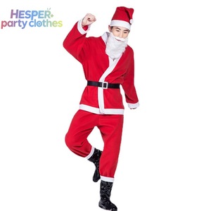 ชุดคริสต์มาสขายดี HESPER ชุดซานตาคลอสสีแดง ชุดแฟนซีสำหรับงานปาร์ตี้วันหยุด สำหรับเด็กชาย เด็กหญิง และผู้ใหญ่ - Product Image 2