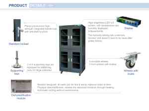 Armoire de séchage <span class=keywords><strong>d</strong></span>éshumidifiante haute performance 880L avec <span class=keywords><strong>humidité</strong></span> relative de 20%-60%, idéale pour les nouveaux matériaux, les semi-conducteurs et les domaines des nouvelles énergies - Product Image 5