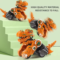 Voiture de sport dinosaure à friction, jouet transformable avec bouche et mains mobiles, en plastique ABS, échelle 1:87, pour enfants de 2 à 7 ans, TOPSKY TOYS, cadeau pour enfants