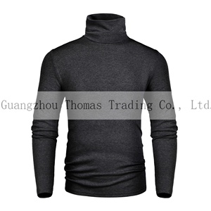 OEM personalizado hombres Slim Fit <span class=keywords><strong>cuello</strong></span> <span class=keywords><strong>alto</strong></span> suave manga larga pulóver térmica <span class=keywords><strong>camiseta</strong></span> camisas para <span class=keywords><strong>hombre</strong></span> gran oferta - Product Image 4