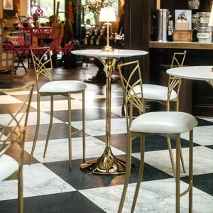 ชุดโต๊ะบาร์ค็อกเทลสแตนเลสหรูหราเฟอร์นิเจอร์ปาร์ตี้ - Product Image 3