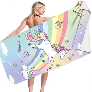 <span class=keywords><strong>Serviette</strong></span> et couverture <span class=keywords><strong>de</strong></span> plage en microfibre compressée à séchage rapide, écologique, imprimée <span class=keywords><strong>licorne</strong></span>, design populaire pour enfants, vente en gros - Product Image 3