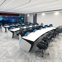 Poste de Travail de Contrôle Personnalisé pour Centre de Surveillance de Trafic et Centrale Électrique – Console Robuste pour Opérateur