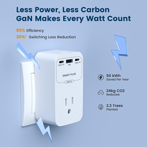 Tuya WiFi Smart <strong>Socket</strong> with 65W GaN Technology for PD PPS Fast Charging US Smart Plug <strong>Adapter</strong> - Product Image 3