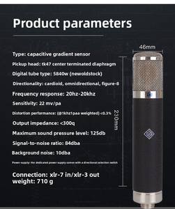 Micrófono de Condensador de Alta Sensibilidad y Baja Distorsión con Interruptor de Selección Direccional - Product Image 1