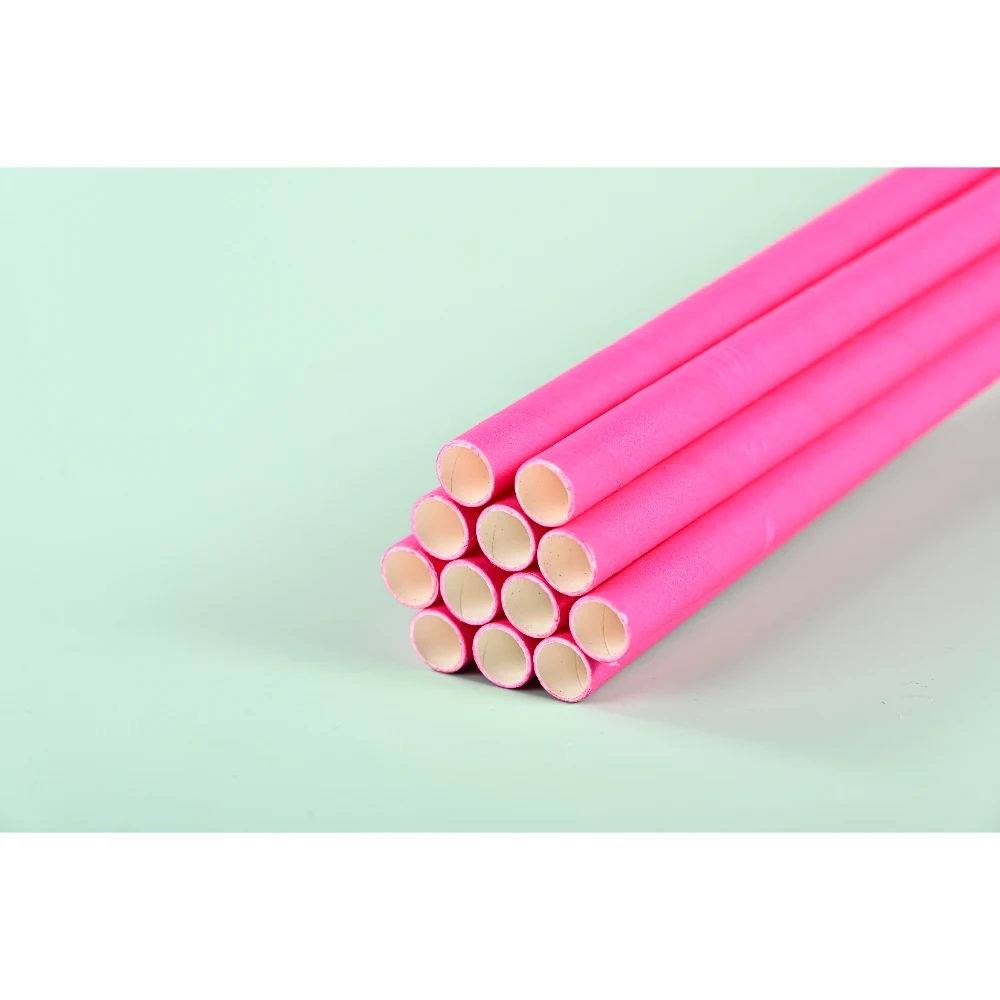 Custom Diameter 6mm 8mm 10mm 12mm Wholesale Paper Straws Disposable Bubble Tea Paper Straws