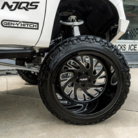 Jantes en alliage forgé NJQS personnalisées, neuves, 20-30 pouces, à déport profond, pour camion tout-terrain 8x170 8x180, pour Ford, RAM, Toyota, Dodge H2, F2500, GMC