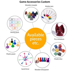 Pezzi Personalizzati per Scacchiere, Design Bifacciale per <span class=keywords><strong>Dama</strong></span> e Scacchi, Idea Regalo Unica - Product Image 4