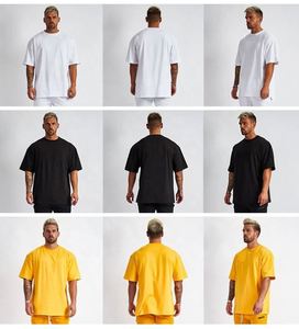 Wholesale Work Clothes Advertising Shirt Custom Screen Printing <b>Tshirt</b> Blank Men Brand Bulk <b>Polyester</b> Black T Shirt - Product Image 2