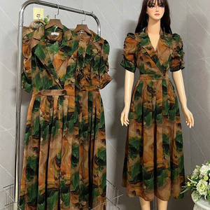Vestido de <span class=keywords><strong>Mujer</strong></span> 2026, Hermoso Diseño Floral de Verano, Seda, Extra Largo, Estilo Casual <span class=keywords><strong>y</strong></span> Dulce, Personalizable, Precio Accesible, Lavable - Product Image 1