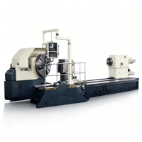 Tour CNC horizontal CK61200G avec alésage de broche extra large, machine multitâches pour le traitement des filetages de tubes en alliage à haute dureté