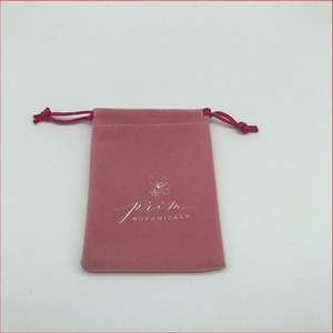 ถุงกำมะหยี่สีชมพูแบบมีเชือกผูก สำหรับใส่ของขวัญงานแต่งงาน ใส่เครื่องสำอาง ใส่เครื่องประดับ - Product Image 3