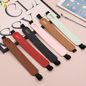 Estuche para lápices de cuero PU sencillo, portalápices con hebilla elástica de goma, funda para libro, cuaderno, Clip para bolígrafo, papelería portátil, bolsa para bolígrafos - Product Image 4