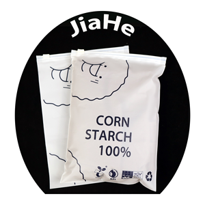 Bán Hot PLA compostable dây kéo túi nhựa phân hủy sinh học Dây Kéo Túi tùy chỉnh may Frosted dây kéo túi - Product Image 2