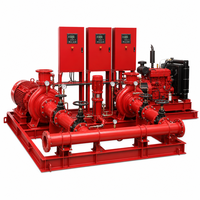Ensemble de pompe à incendie électrique diesel à aspiration axiale de 750 GPM avec pompe jockey