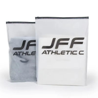 Vente en gros d'usine de conditionnement d'emballage en plastique de logo personnalisé imprimé givré effet mat vêtements vêtement t-shirt sac à fermeture éclair