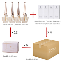 ZRKGEL Nouvelle Arrivée 288 Couleurs Gel UV Inodore Nicole pour Toutes Saisons Sans HEMA et Sans TPO Kit de Vernis à Ongles Gel Couche de Base et de Finition