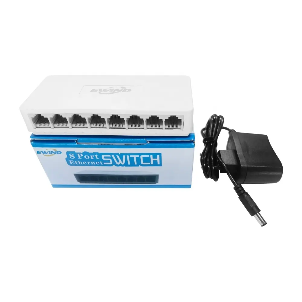 China Supplier Mini 10 / 100M Switch 8 Port Switch for FTTH