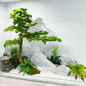 Artificial Welcoming Pine <strong>Trees</strong>, Green Plants, Entrance <strong>Hall</strong> Decoration, Indoor and Outdoor Landscape Ornaments - Product Image 2
