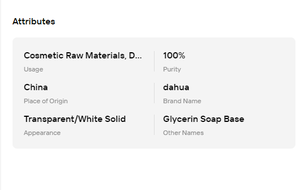 Base de savon à la glycérine, 100% pureté, transparente, blanche, solide, pour la fabrication de savon, hydratation de la peau - Product Image 6