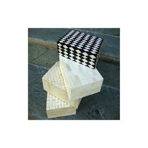 Compre Cajas de Madera y Resina con Diseño Moderno Rectangular, Cajas de Madera Hechas a Mano para Almacenamiento, por Exportadores - Product Image 1