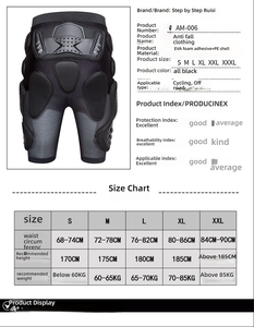 Protección Anticolisión para Motociclismo, % Algodón, Transpirable, para Esquí, Deportes, Ciclismo, Patinaje sobre Ruedas, Protección para la Cadera - Product Image 2