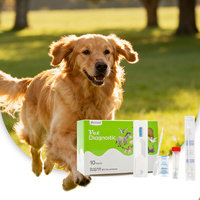 Kit de Prueba Rápida Veterinaria OEM CE CAV II Ag para Adenovirus Canino CAV-2 Ag, Kit de Prueba de Antígeno para Perros para Uso Médico Doméstico