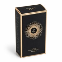 Emballage cosmétique personnalisé écologique portable noir mat avec dorure à chaud, design soleil, boîte pliante pour soins de la peau à base de plantes