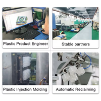 Componentes de Inyección de Plástico Cilíndricos de Precisión Bergek, Piezas de Soporte Estructural con Orificio Central, Servicio Industrial Personalizado
