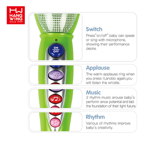 HW TOYS-mini micrófono de música a juego, gafas geniales, batería eléctrica, instrumentos musicales, nuevo producto para niños - Product Image 2