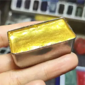 مسحوق الذهب والبرونز الغني GOLD DIAMOND يغطي 30 ملم لصباغات الطباعة والصبغ على طلاءات القاعدة الزيتية