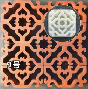 Đẹp courtuard trang trí bê tông cửa sổ nhựa nghệ thuật khoe khối gạch Khuôn đất nung làm bằng tay đất sét tường gạch rỗng - Product Image 4