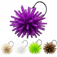 Leurre souple flottant Premium à poils, parfumé à l'ormeau et aux crevettes, 1.5" (8 pièces) et 2.0" (5 pièces), pour la pêche au bar, à la truite, en eau douce et en eau salée