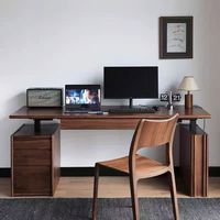 Bureau et table d'ordinateur pliables, portables, durables et réglables en bois massif de noyer noir d'Amérique du Sud, haut de gamme et intelligents