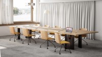 Mobilier scolaire empilable bibliothèque lecture contreplaqué élégant cadre en bois sans bras bureau salle de réunion réception visiteur côté chaise