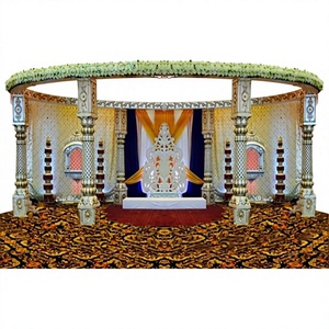 Exclusive Wedding Mandap Royal Wedding <b>Egg</b> Shaped Fiber Mandap Wedding Fiber Mandap New Design Manufacture Supply Sale - Product Image 1