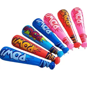 Spot Inflatable Baseball Bat Colored Inflatable Rod Manufacturer Wholesale Children's Toys Pow Printed Inflatable Thundersticks