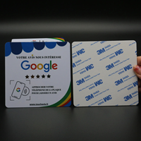 Carte de membre NFC Sunlanrfid 13,56 MHz CR80 en PVC mat, programmable, avec code QR imprimable, puces NTAG213/215/216