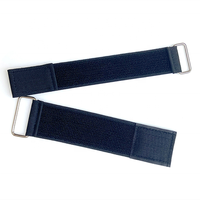 Sangle auto-agrippante double face en nylon 100% avec boucle pour chapeaux, réglable et très résistante