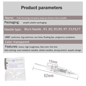 Aguja <span class=keywords><strong>de</strong></span> tatuaje Cartucho <span class=keywords><strong>de</strong></span> tornillo desechable Aguja Micropigmentación Maquillaje permanente Tatuaje Ceja Labios Pluma <span class=keywords><strong>Agujas</strong></span> - Product Image 5